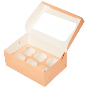 Коробка для 6-х капкейков 160*160*100 1/500
