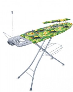 Доска гладильная Эльза де люкс 122*40см,h=до93см,стол/мет.моноблок,подставка, ЭЛ/3 Туканы Nika