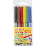 Фломастеры ЮНЛАНДИЯ 6 цветов, "УРОКИ РИСОВАНИЯ"