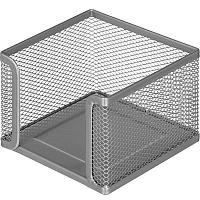 Подставка для бумажного блока металлическая серебристая