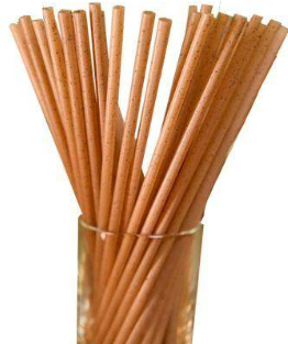 Трубочки для коктейля из перемолотого кофе 21см d-6мм 1/100