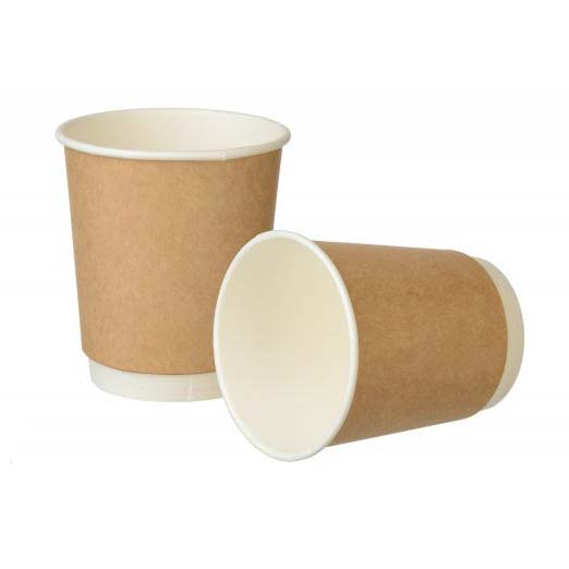 Стакан бумажный двухслойный крафт 250мл 1/25/500