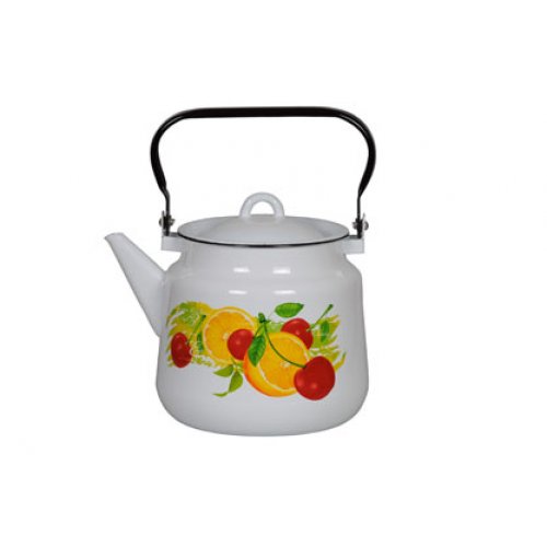 Чайник эмалированный 3,5л с рисунком в ассортименте
