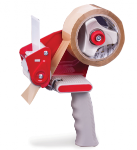 Диспенсер для клейкой упаковочной ленты для ленты шириной до 50 мм