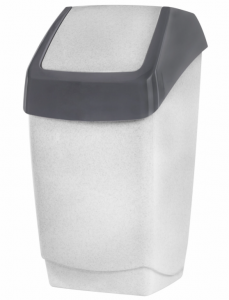 Ведро пластмассовое для мусора 25л с поворотной крышкой ХАПС