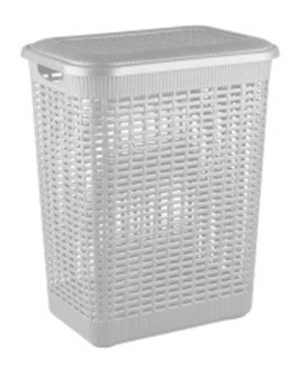Корзина для белья 50л пластмассовая