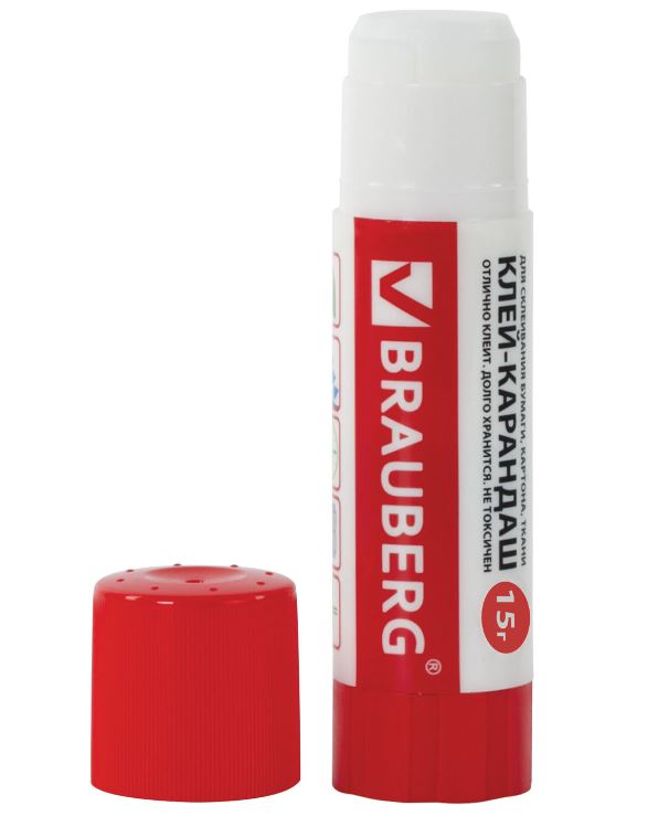 Клей-карандаш 15г BRAUBERG