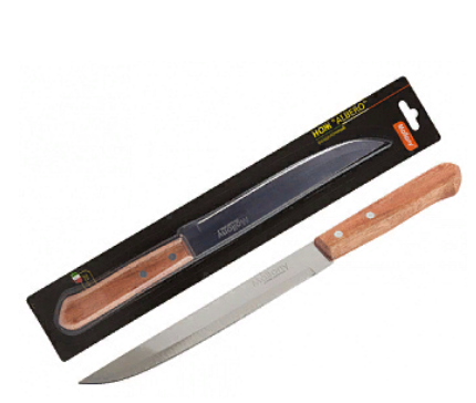 Нож кухонный 20 см разделочный с деревянной рукояткой ALBERO MAL-01AL