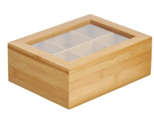 Органайзер д/пакетиков чай/кофе бамбук 21*16*7,5см