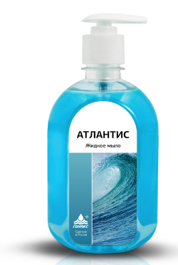 Мыло жидкое 500мл Атлантис с дезинфицирующим эффектом