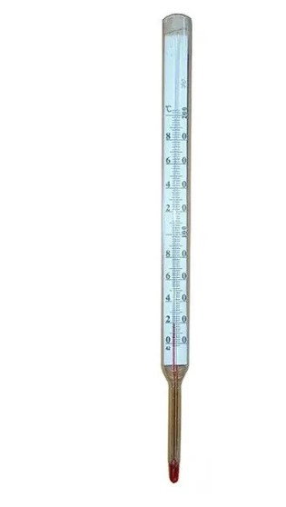 Термометр стеклянный керосиновый СП-2П N4 0+200С н/ч 60 мм