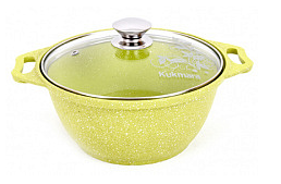Кастрюля литая 2,0л стекл/кр Trendy style mystery KUKMARA