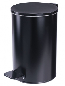 Ведро оцинкованная сталь для мусора 10л с педалью