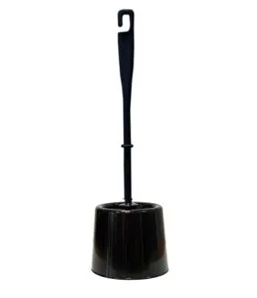 Ерш пластмассовый туалетный с подставкой черный