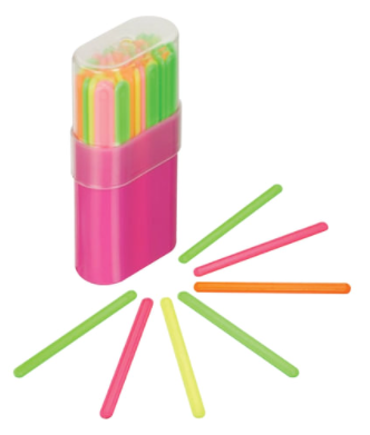 Счетные палочки Стамм, 30 шт., многоцветные, в пластиковом пенале