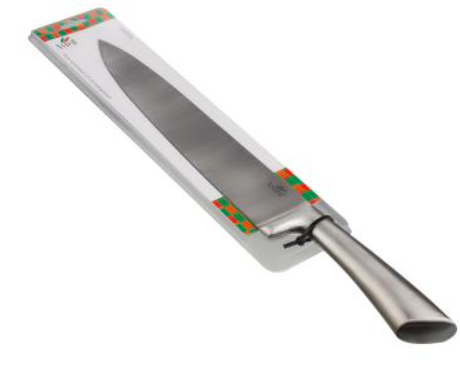 Нож кухонный 23 см поварской с мет/полой ручкой