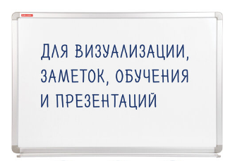 Доска магнитно-маркерная 100*120 см алюминиевая рамка