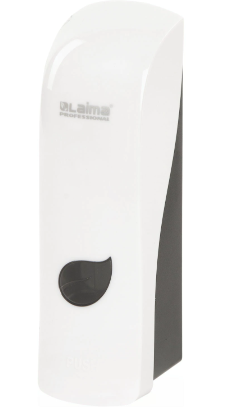 Диспенсер для жидкого мыла LAIMA PROFESSIONAL ECO, НАЛИВНОЙ, 0,38 л, белый, ABS-пластик