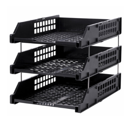 Лотки горизонтальные для бумаг, КОМПЛЕКТ 3 шт., 334х255х271 мм