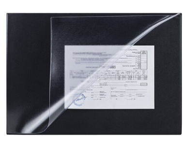 Коврик-подкладка настольный для письма (590х380 мм), с прозрачным карманом