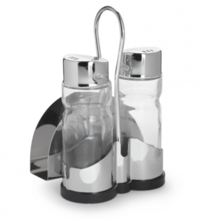 Набор для специй 2 предмета (соль,перец) + салфетница нержавеющая сталь