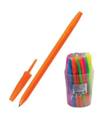 Ручка шариковая синяя узел 1,2 мм, линия письма 1 мм