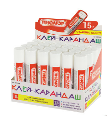 Клей-карандаш 15г  ПИФАГОР