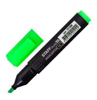 Текстовыделитель STAFF College зеленый линия 1-4 мм