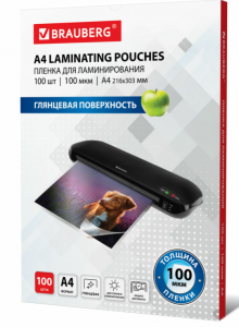 Пленки-заготовки для ламинирования А4 100 шт. 125 мкм