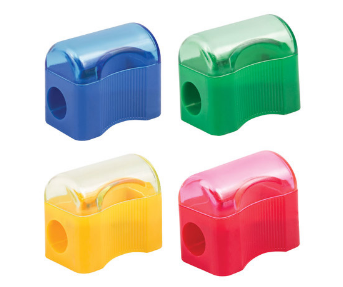 Точилка Пифагор с контейнером пластиковая Сундучок