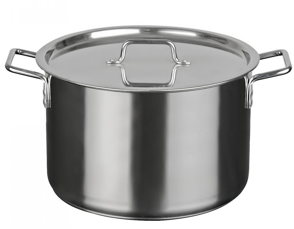 Кастрюля нержавеющая сталь 20л (d35см; h24см) [ОБЩЕПИТ] ТРС. Капсульное дно