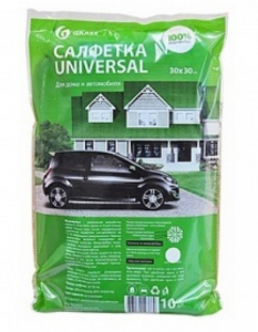 Салфетка микрофибра 30*30 универсальная 10шт