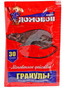 Средство от грызунов 30гр Домовой