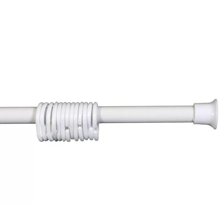 Карниз для ванной белый 110-205см