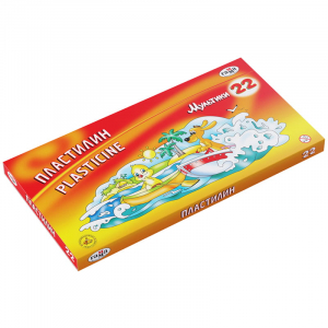 Пластилин классический ГАММА "Мультики", 6 цветов