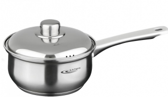 Ковш нержавеющая сталь 1,8л с/кр (d16см; h9см) [ГРЕТТА-МК] металл.кр. индукц. дно