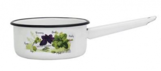 Ковш эмалированный 1,5л с рисунком