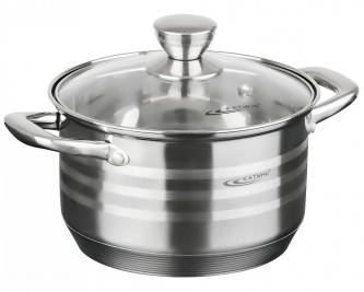 Кастрюля нержавеющая сталь 4,5л [ЭЛИС] 24*13,5см