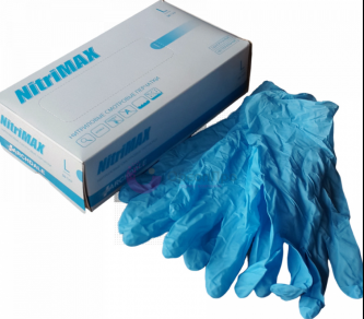 Перчатки нитриловые неопудренные L 1/100пар
