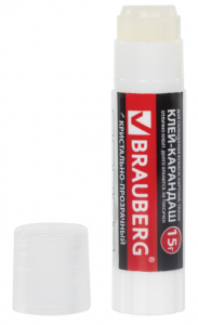 Клей-карандаш BRAUBERG "Crystal"