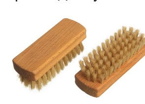 Щетка для обуви 10см дерево нат.светлый волос