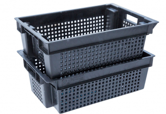 Ящик пластмассовый 600*400*20мм перфориррованный ПЭНД