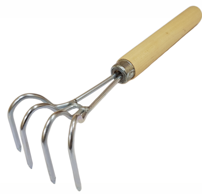 Рыхлитель 4-зубый малый с дер. руч