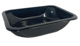 Контейнер под запайку 550мл 187х137х36мм черный 1/456