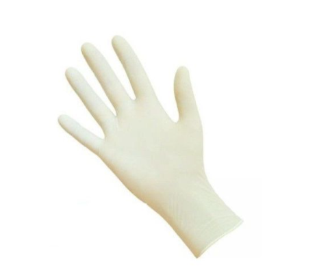 Перчатки медицинские смотровые латексные опудренные нестерильные BENOVY L 1/50