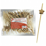 Пика деревянная Звезда 9см 100шт/уп