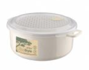 Контейнер д/холод и СВЧ с клапаном 0,9л беж/зеленый