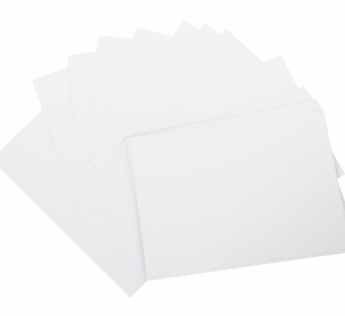 Картон белый А4 МЕЛОВАННЫЙ (белый оборот), 50 листов