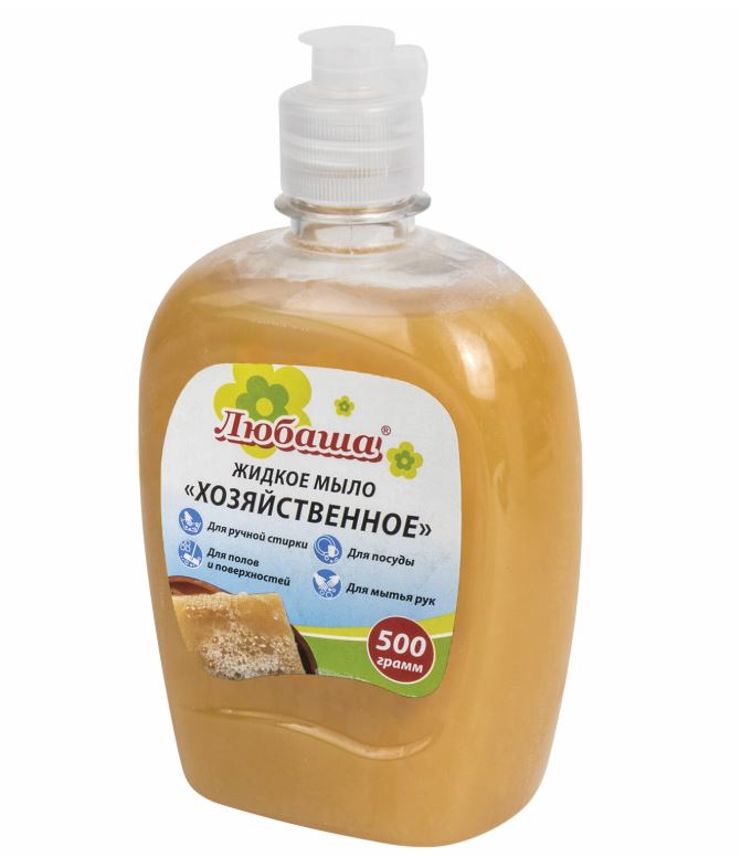 Мыло жидкое 500мл хозяйственное Любаша