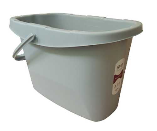 Ведро пластмассовое 13 литров прямоугольное Step